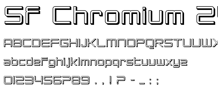 SF Chromium 24 font